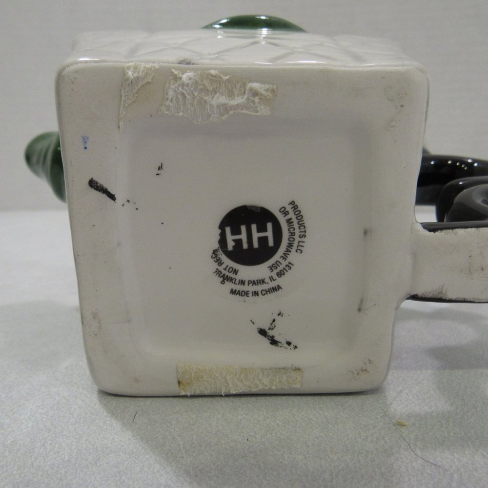 Ceramic Armchair Teapot Lamp White Cat Kitten - Picture 8 of 8